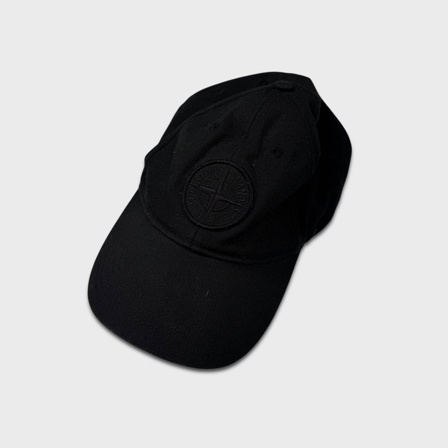Stone Island Black Cotton Cap L