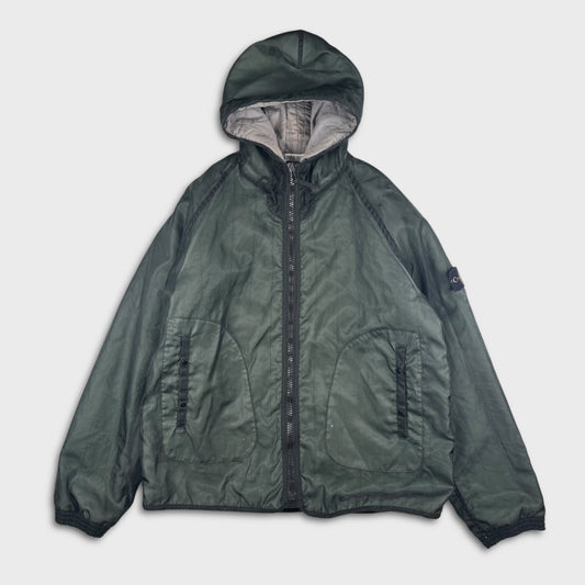 Stone Island 2001 Green / Grey Monofilament Mesh Jacket XXL