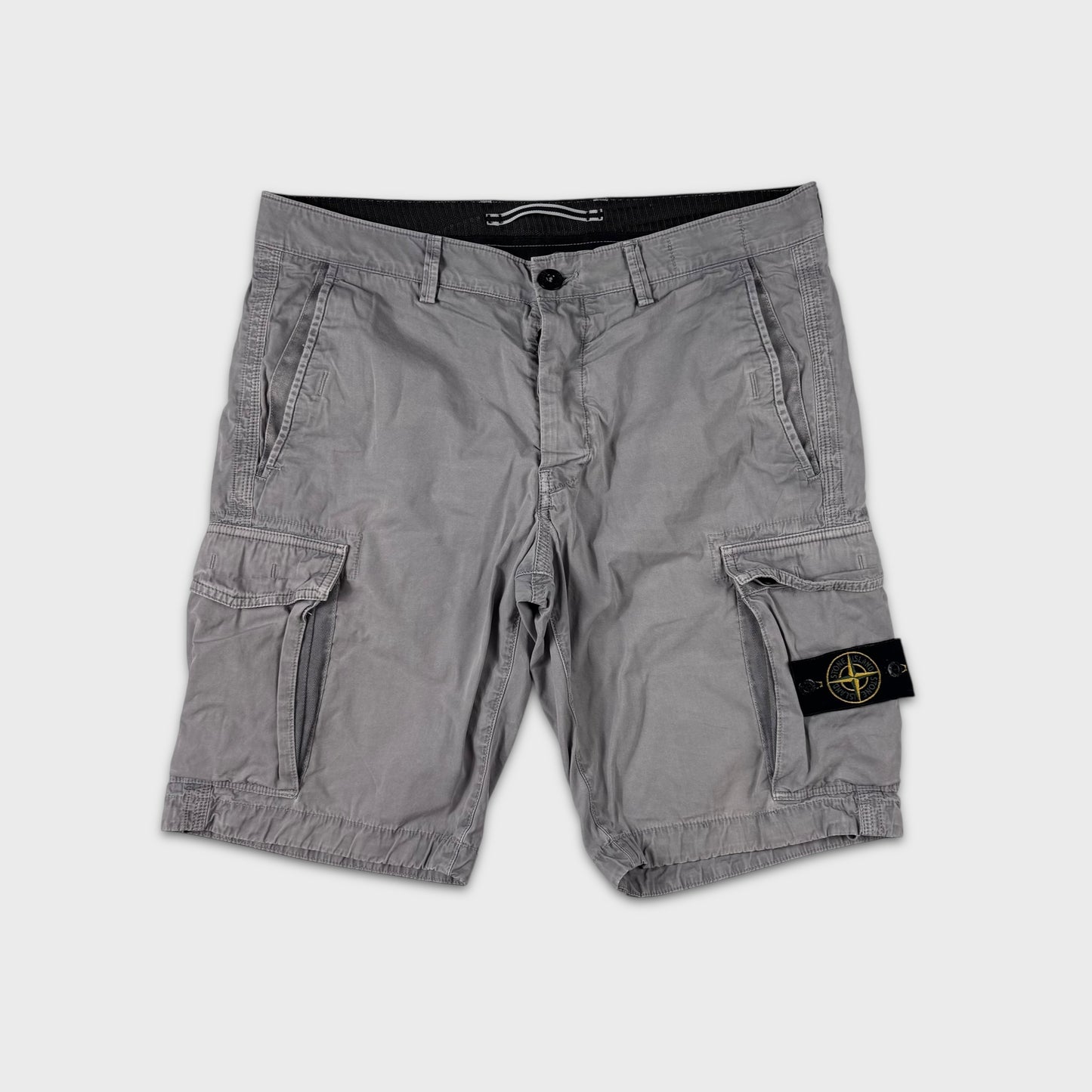 Stone Island Grey Cargo Shorts W34