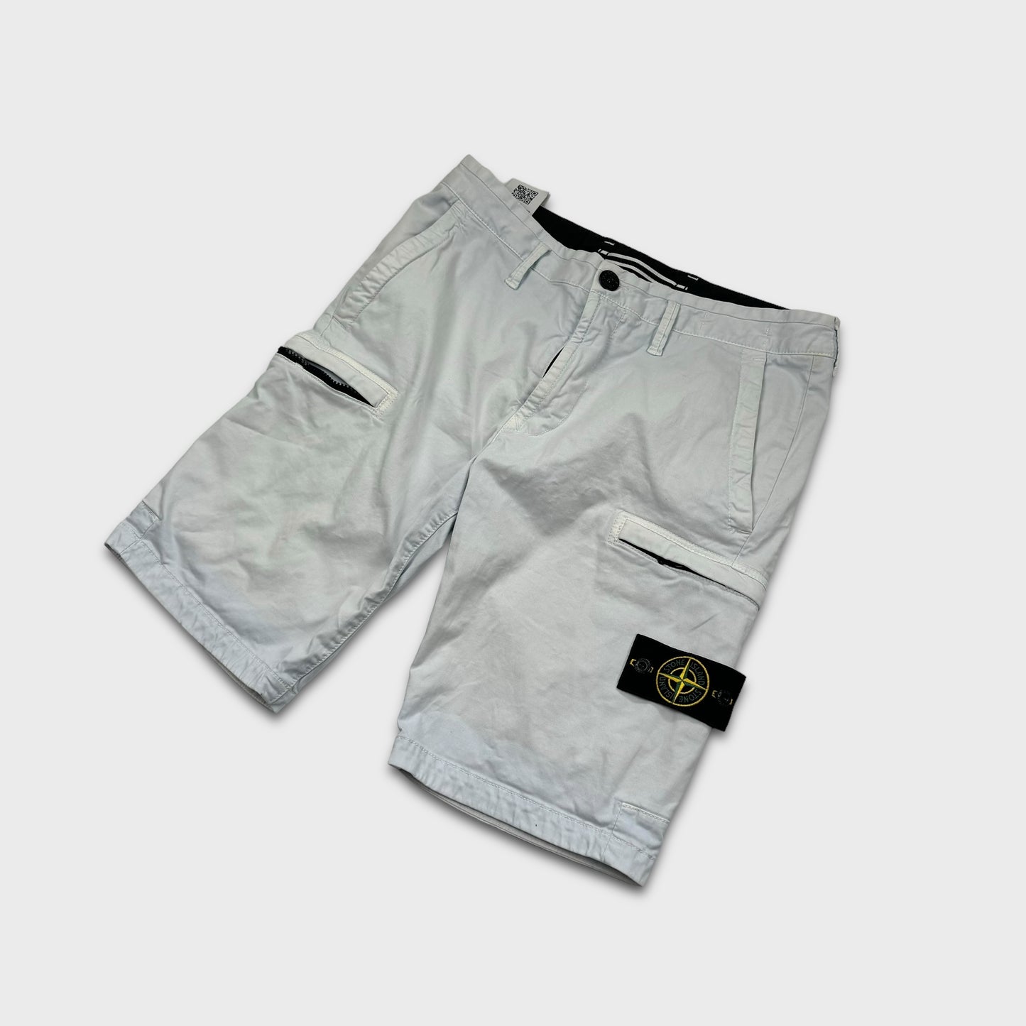 Stone Island Baby Blue Cargo Shorts W30