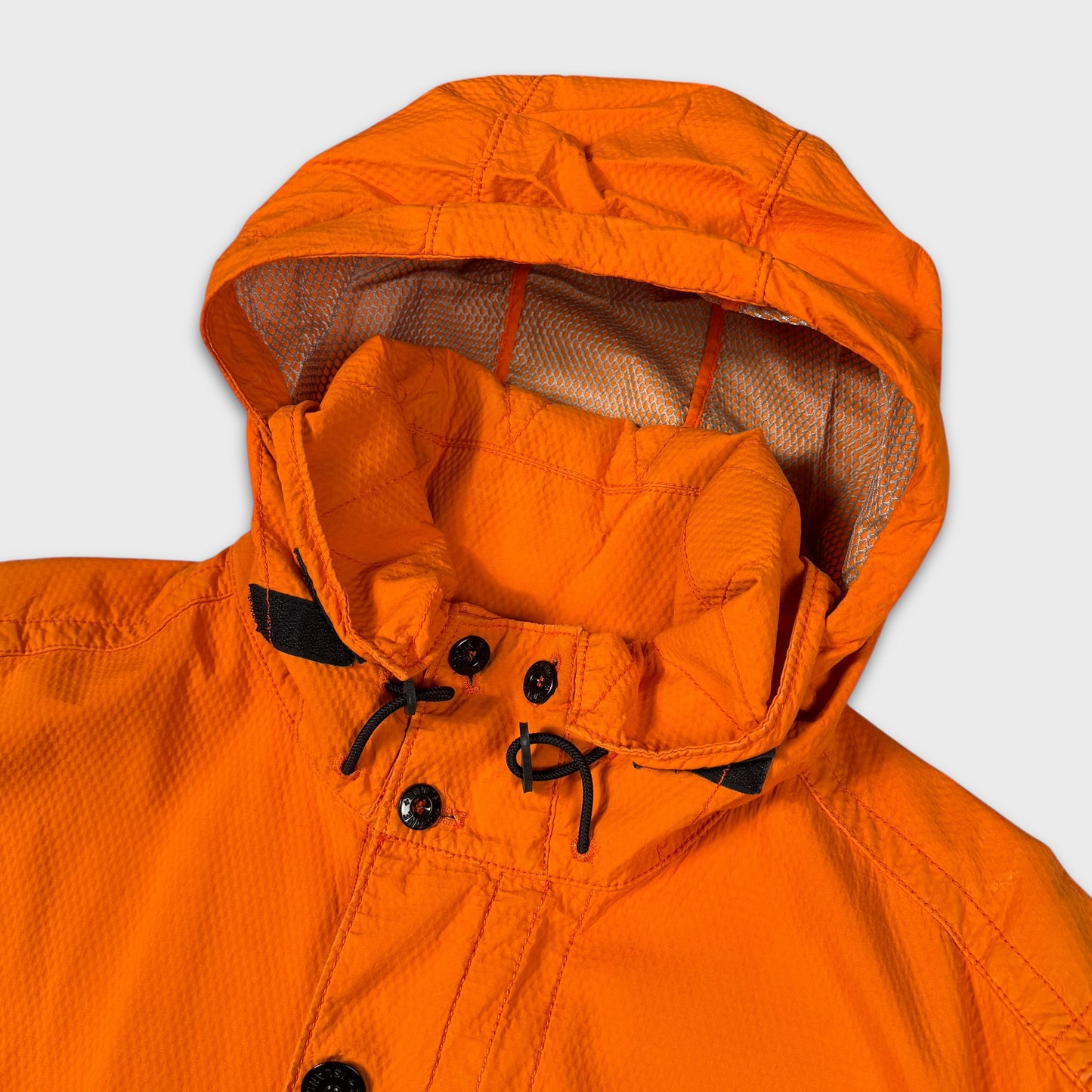 Stone Island Orange 3D Cotton Tela Multipocket Jacket XXL