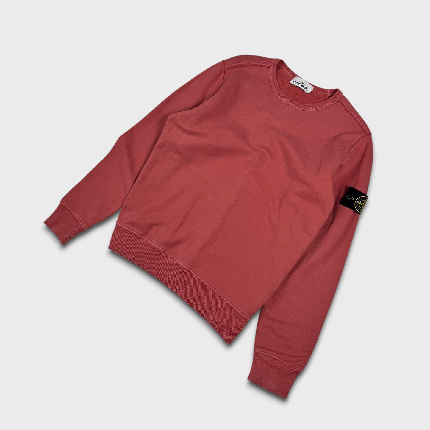 Stone Island Brick Red Crewneck Sweatshirt S