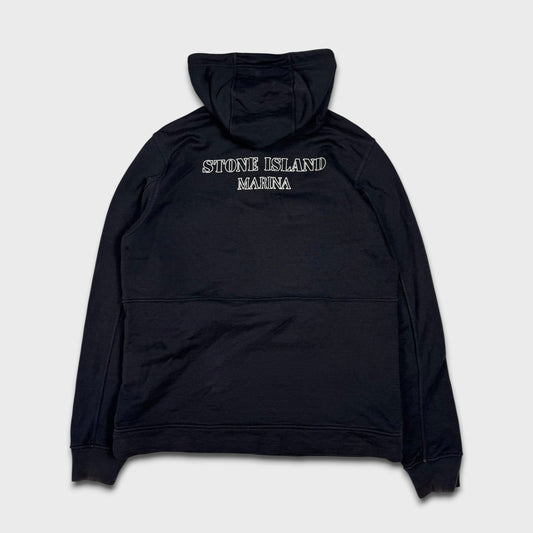 Stone Island Black Marina Hoodie M