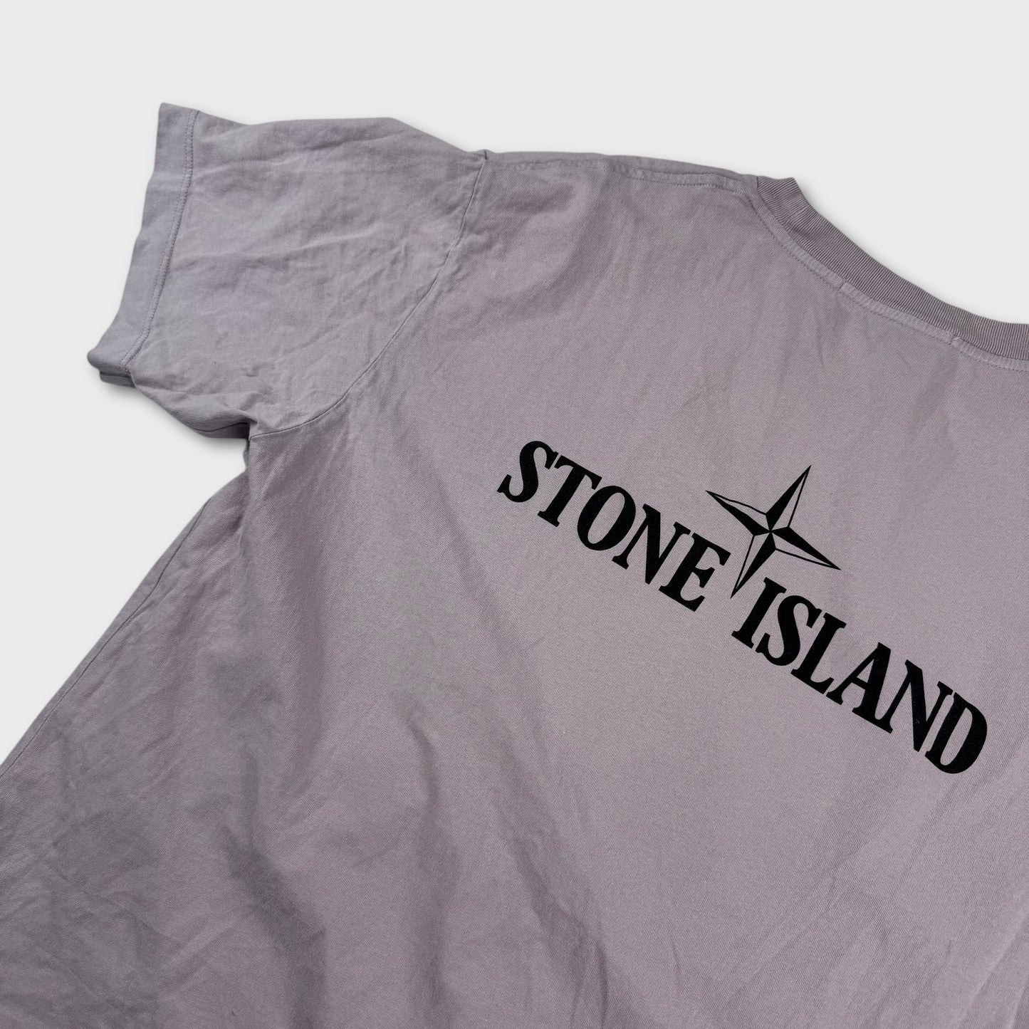 Stone Island Lilac Spellout T-Shirt L