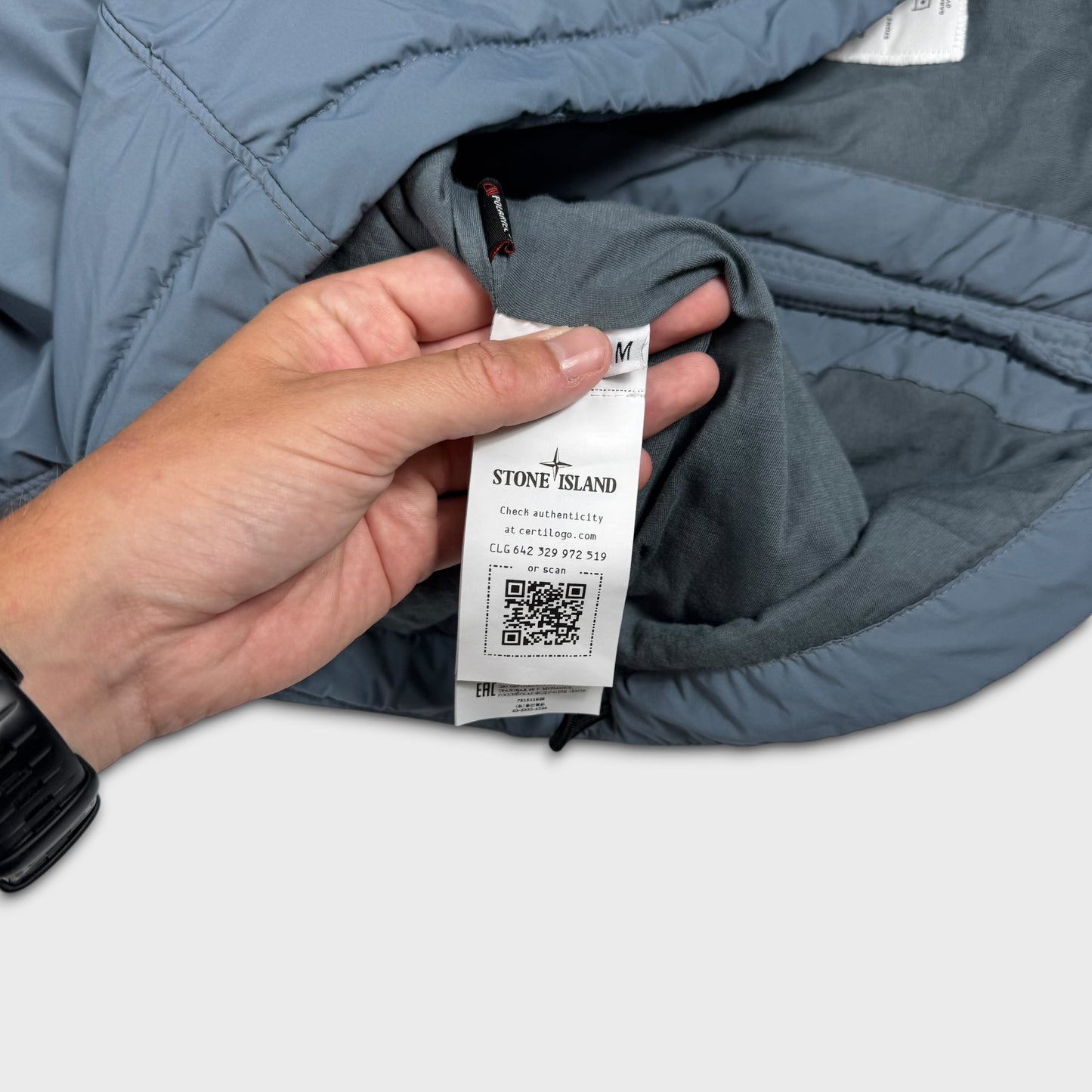 Stone Island Blue Comfort Tech Composite Alpha Technology Jacket M