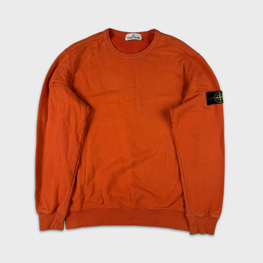 Stone Island Orange Crewneck Sweatshirt XL