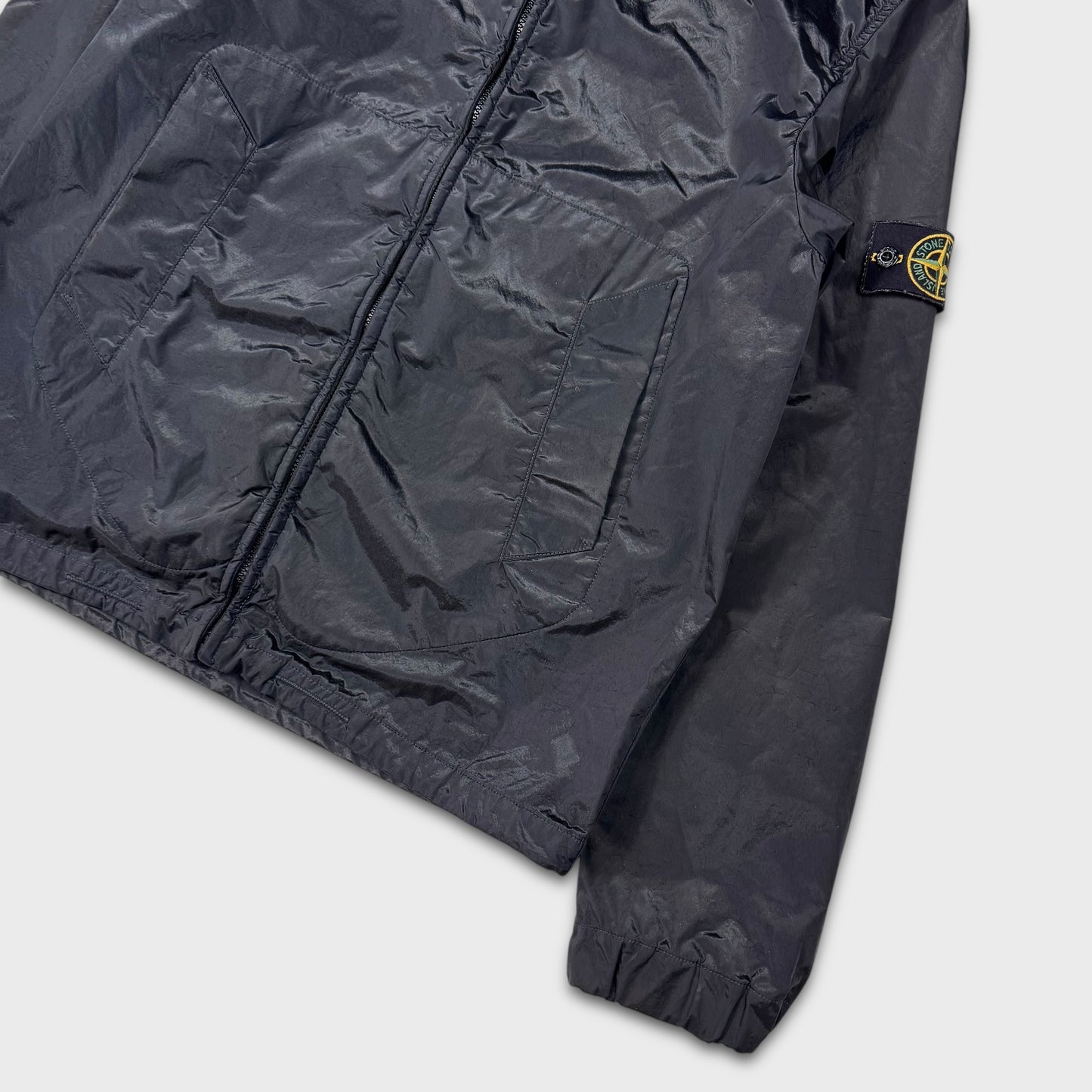 Stone Island 2007 Nylon Shimmer Flock Jacket XL