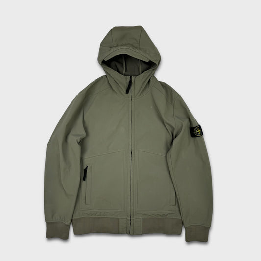 Stone Island Olive Green Soft Shell Jacket XL