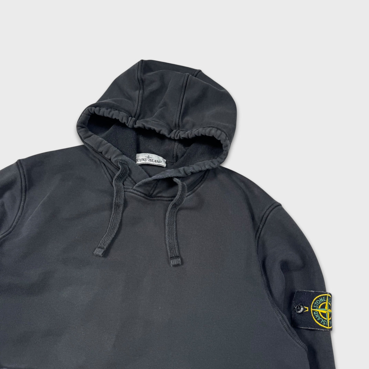 Stone Island Black Pullover Hoodie M