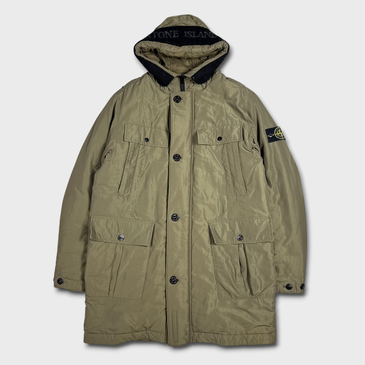 Stone Island Micro Reps Primaloft Insulation Technology Parka Jacket L