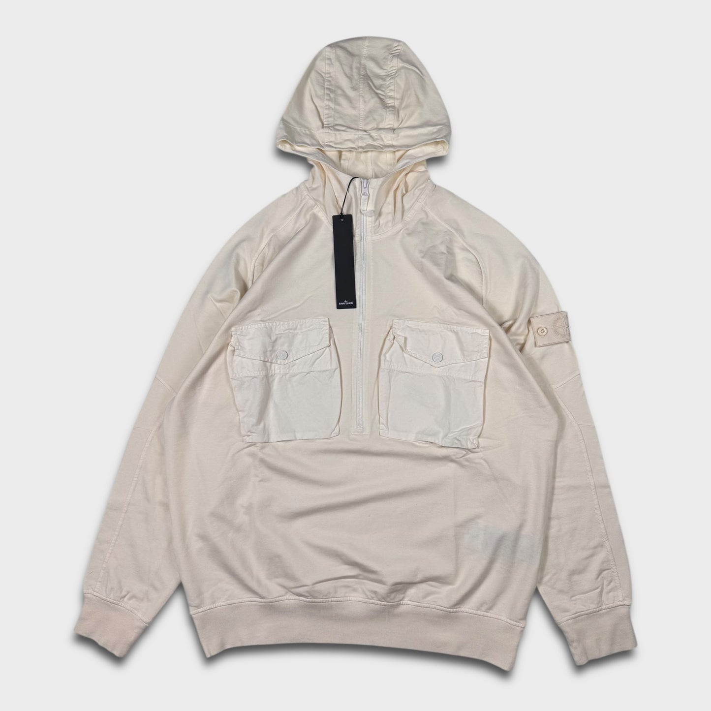 Stone Island Double Pocket Ghost Smock Hoodie BNWT XXL