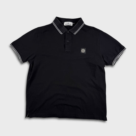 Stone Island Black Patch Polo Shirt XXL