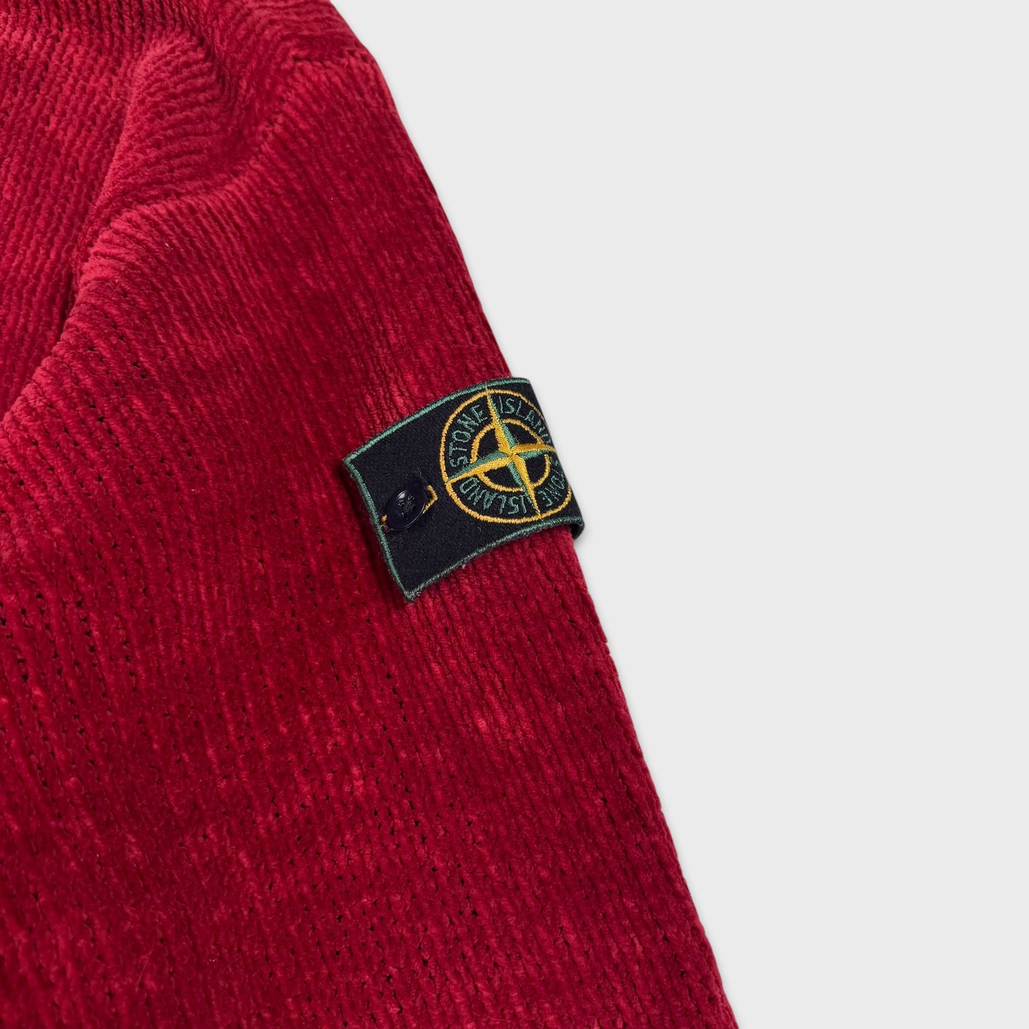 Stone Island 1990’s Chenille Knit Green Edge M