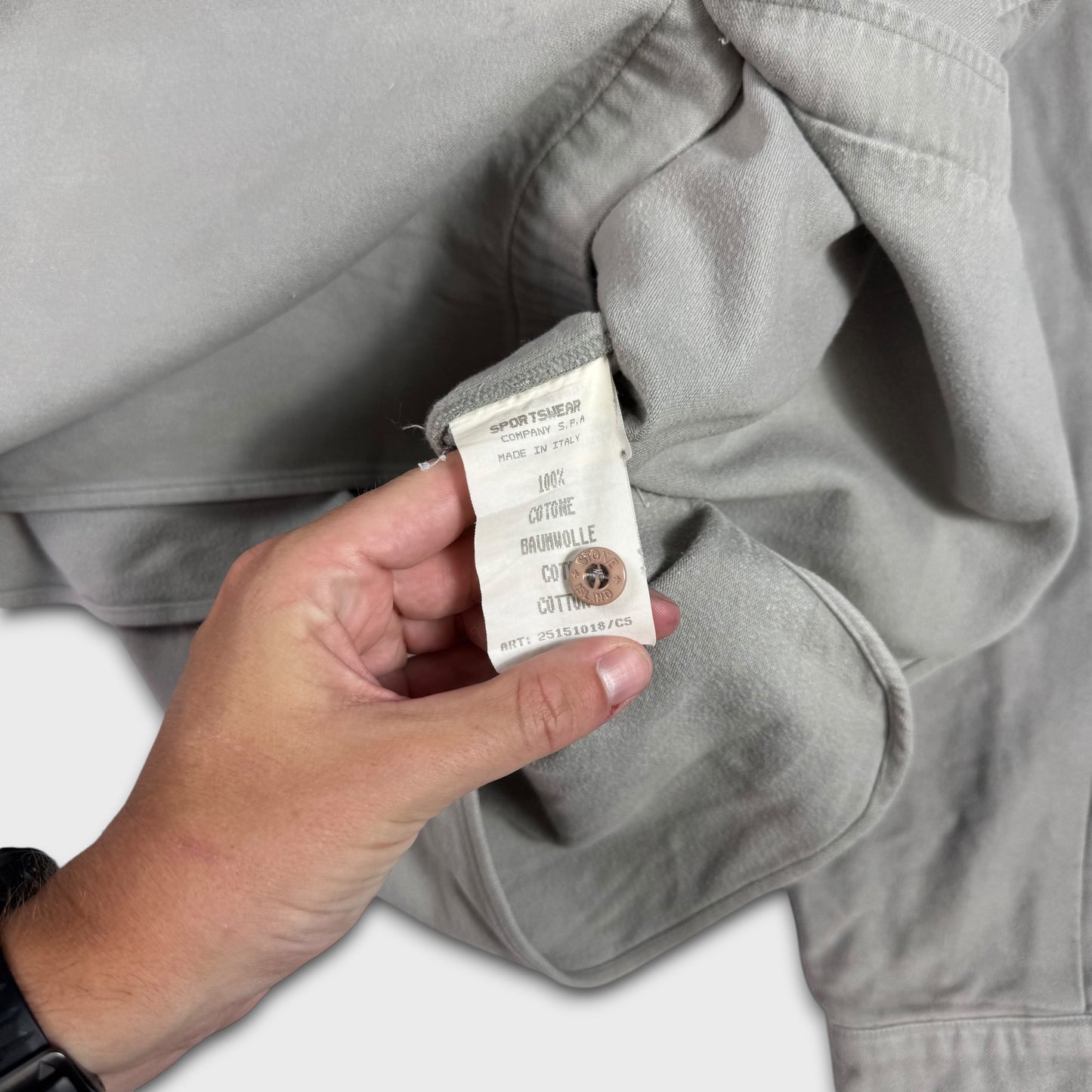 Stone Island 1998 Green Edge Moleskin Overshirt XXL