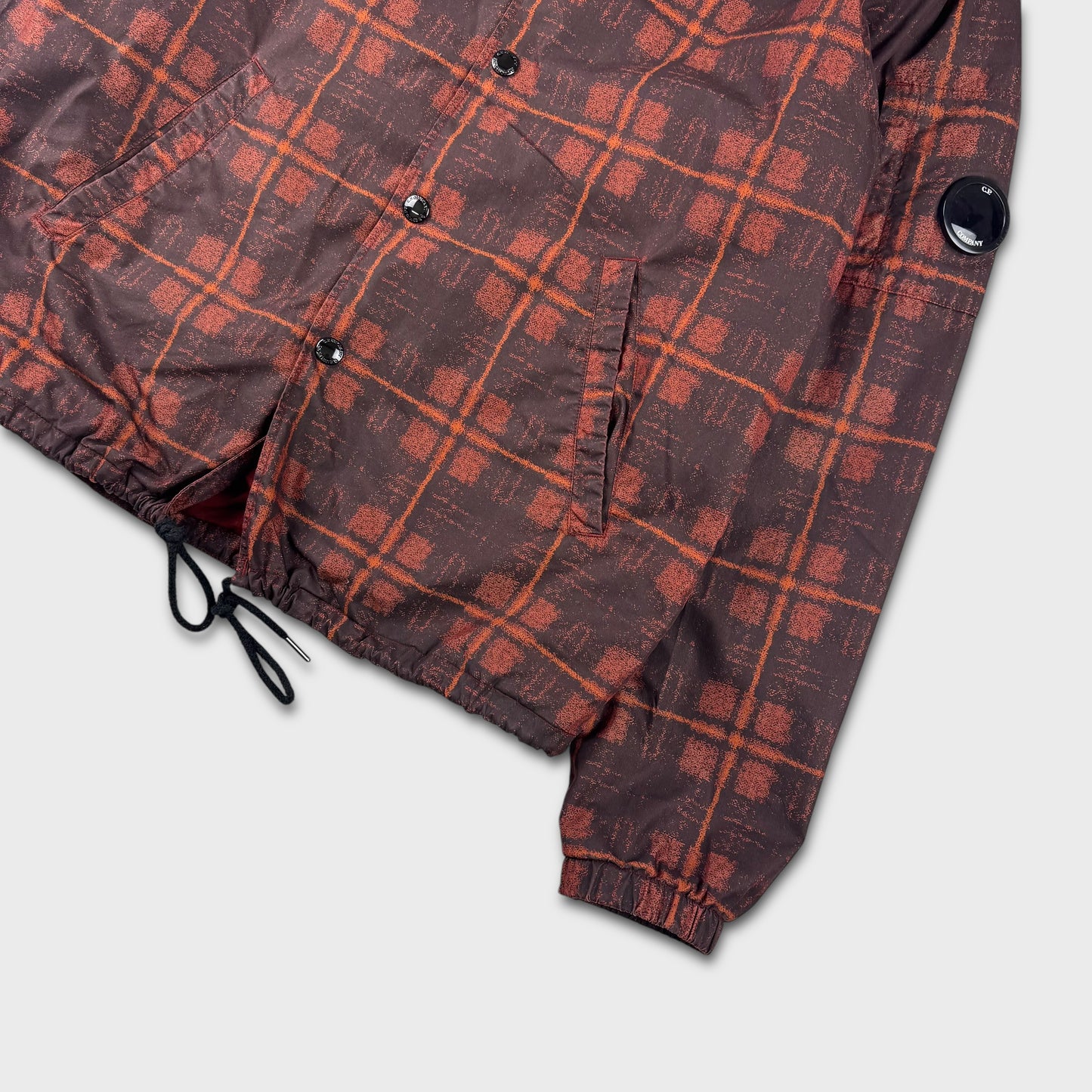 CP Company Lens Check ‘Chrome’ Overshirt Jacket L