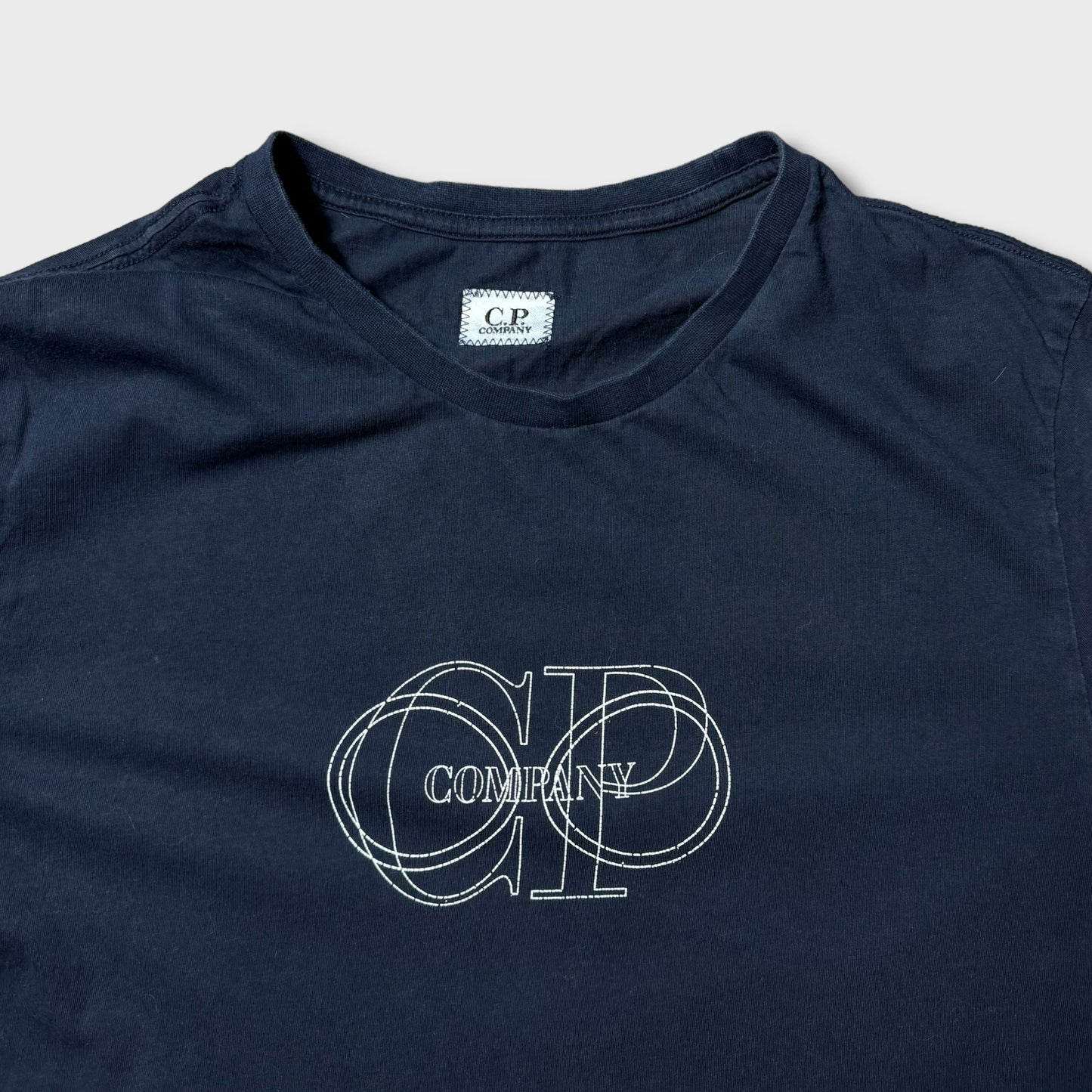 CP Company Navy 3D Logo T-Shirt L