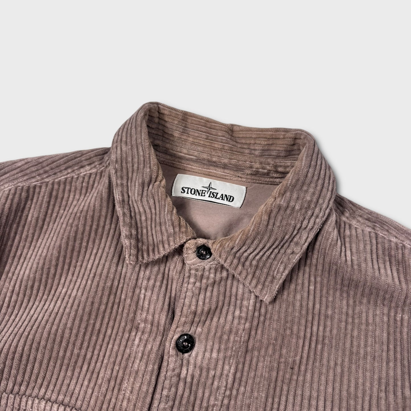 Stone Island Mushroom Grey Cord Overshirt M