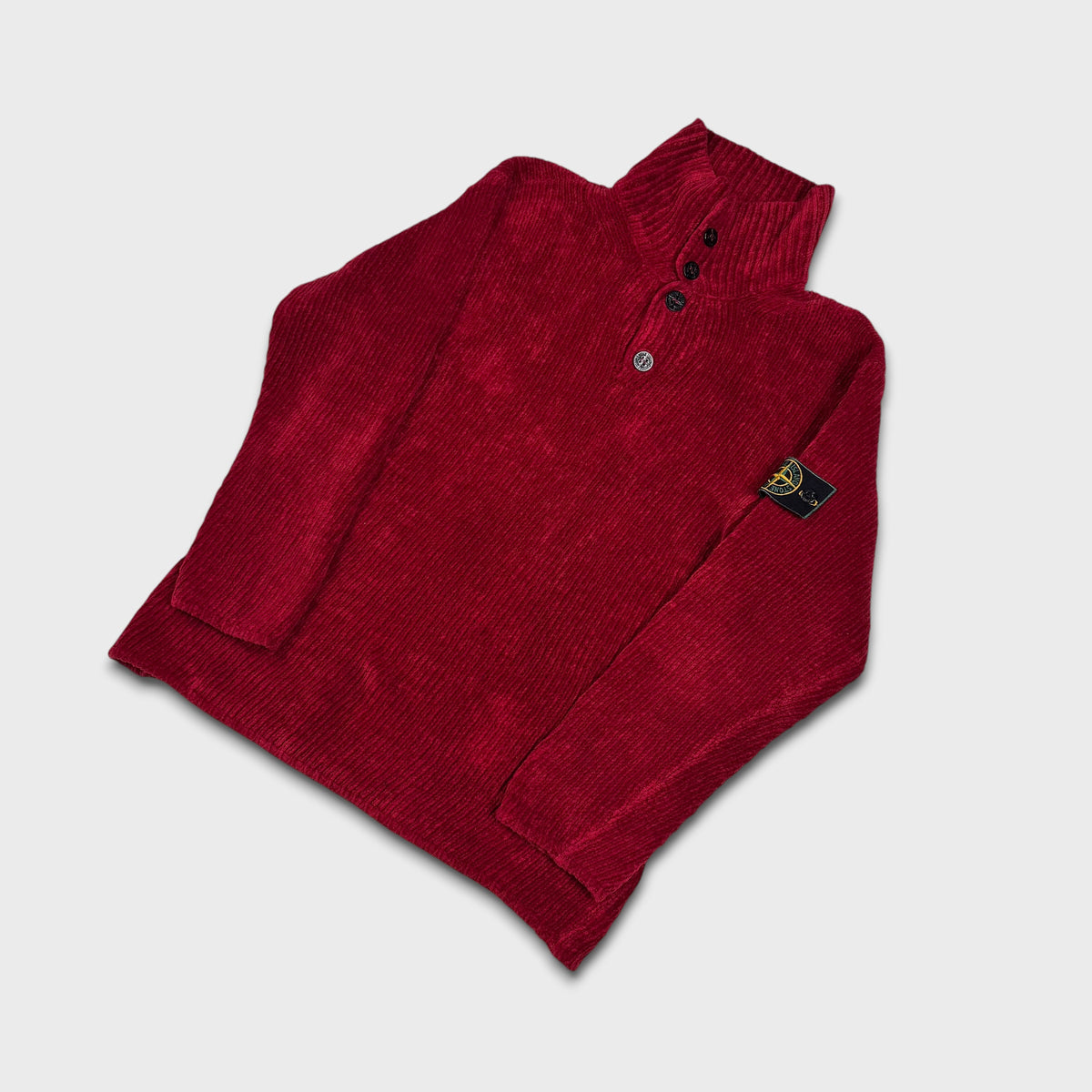 Stone Island Vintage 1999 Cherry Red Knit M