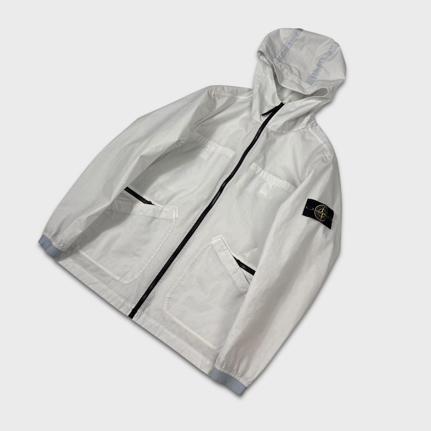 Stone Island Aggressive Gommato Hooded Jacket M