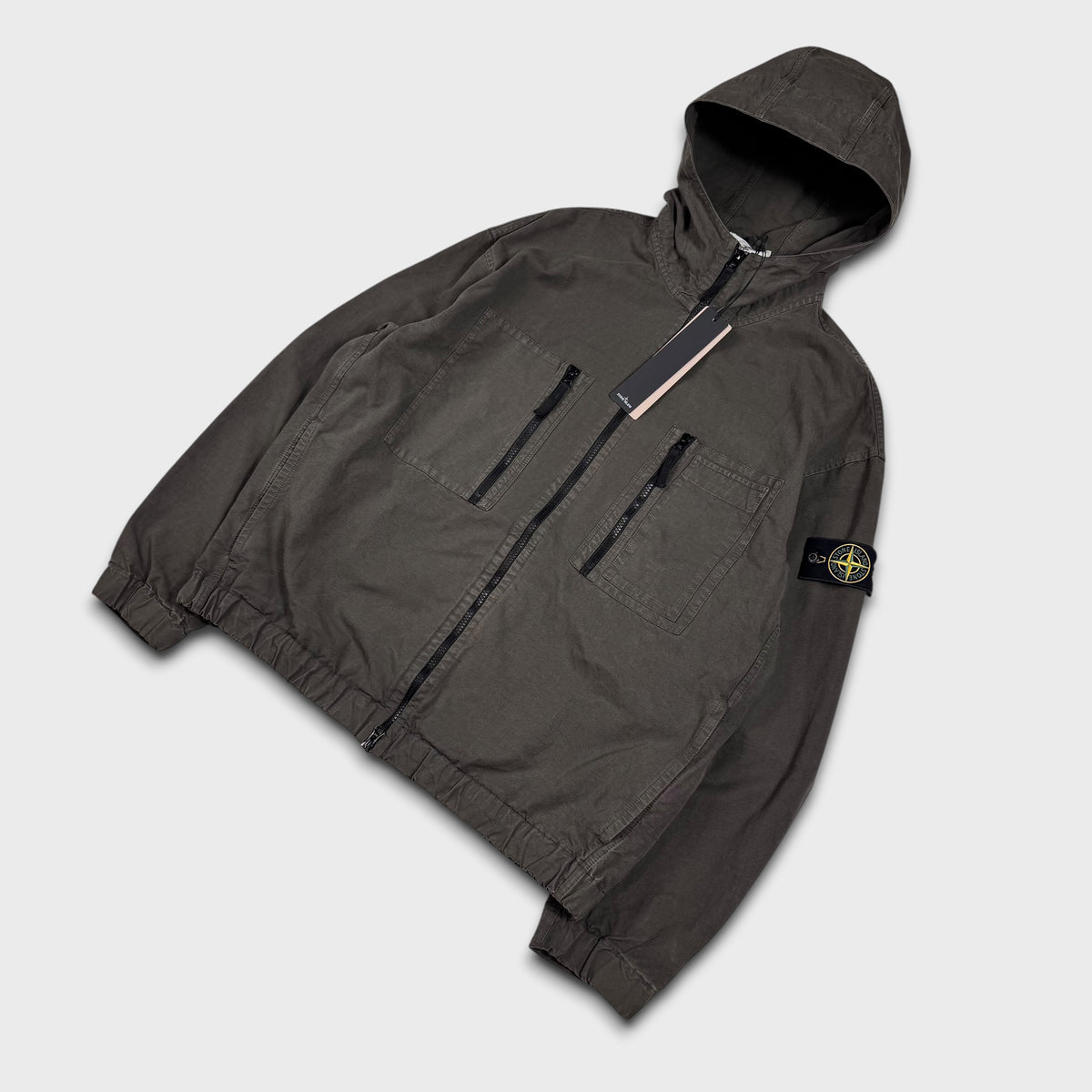 Stone Island Organic Cotton Ripstop Hooded Jacket XL NEW