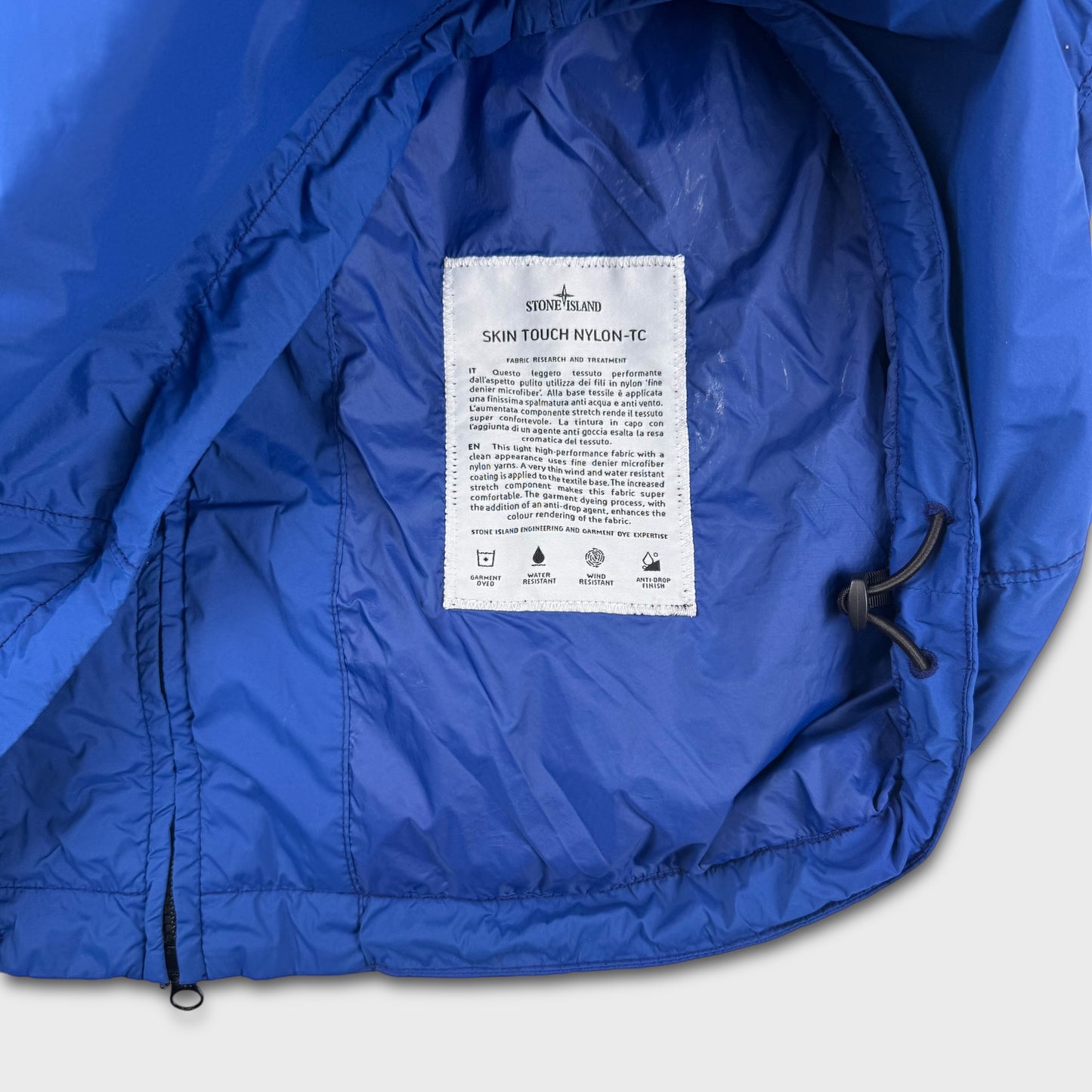 Stone Island Royal Blue Skin Touch Nylon TC Jacket L