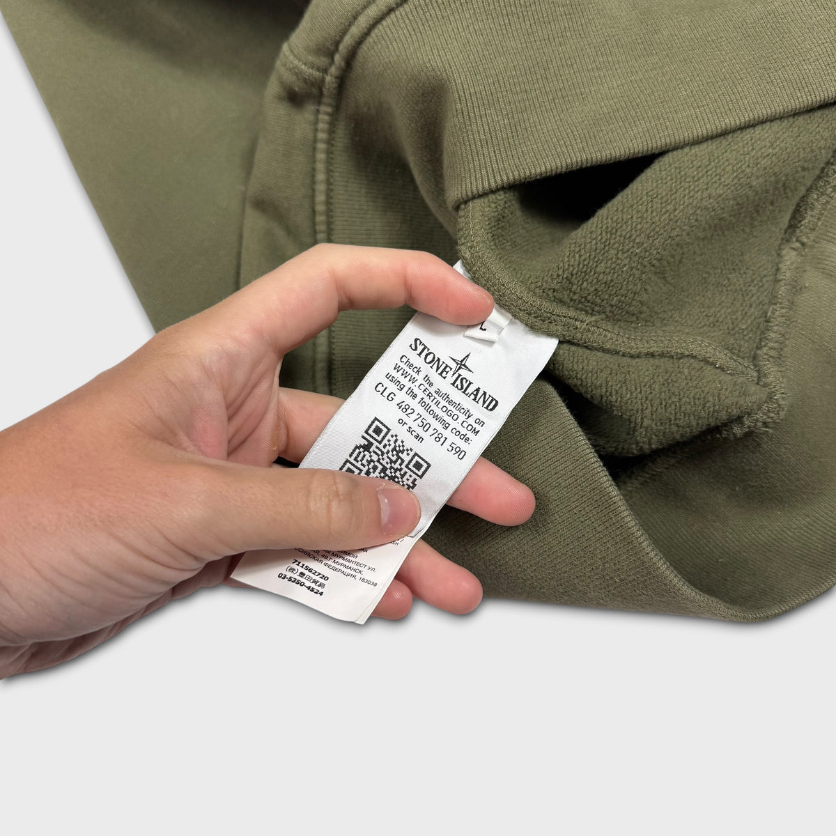 Stone Island Olive Green Crewneck L