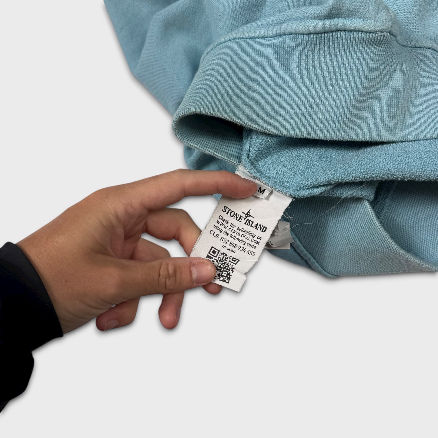 Stone Island Baby Blue Crewneck M