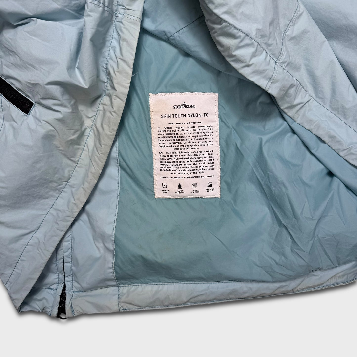 Stone Island Baby Blue Skin Touch Nylon TC Jacket 3XL
