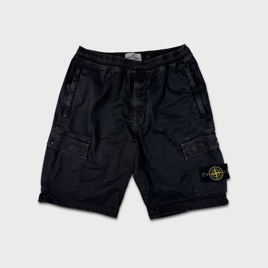 Stone Island Black Cargo Shorts W30