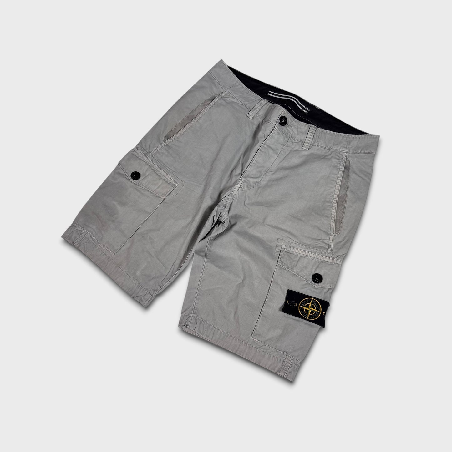 Stone Island Badge Cargo Shorts W30