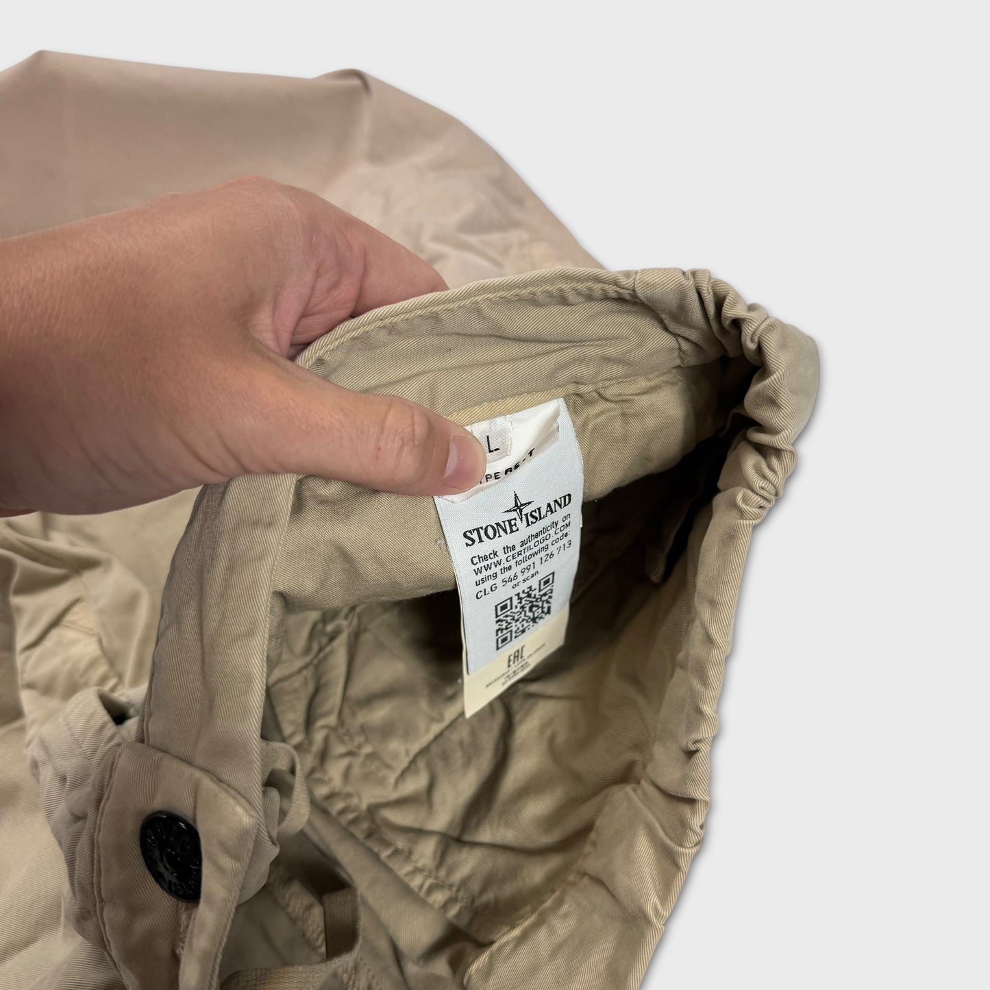 Stone Island Beige Cargo Pants L