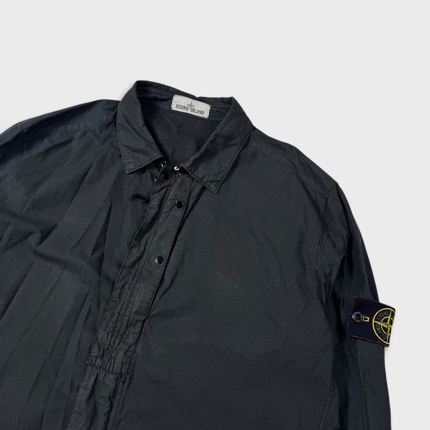 Stone Island Black Tela Overshirt XL