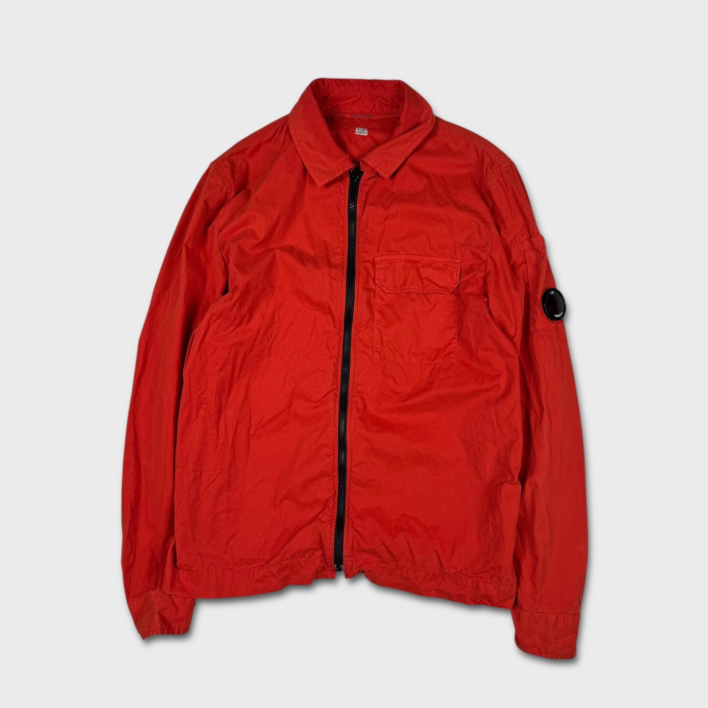 CP Company Red Full Zip Overshirt M