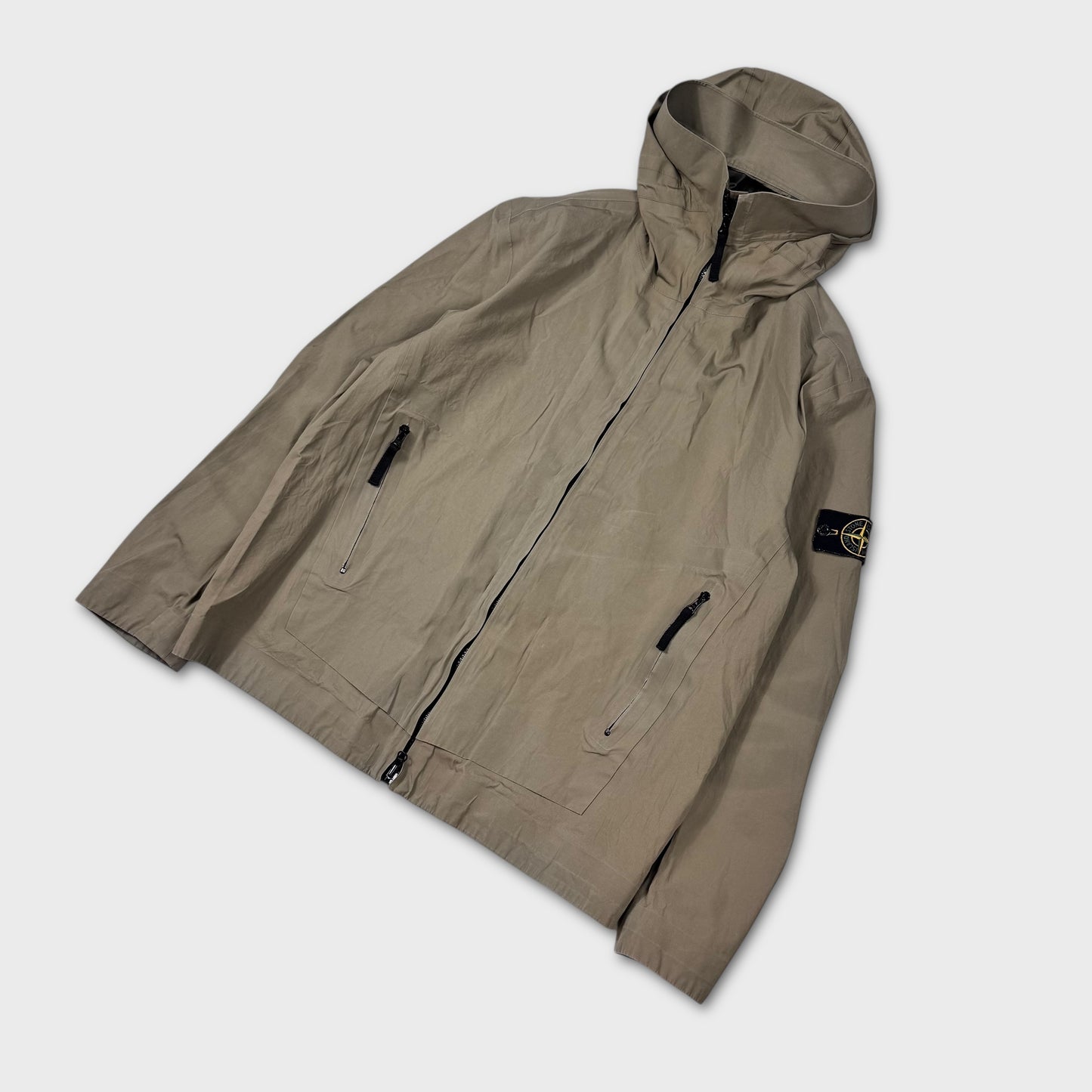 Stone Island Khaki Water Repellent Supima Cotton XL