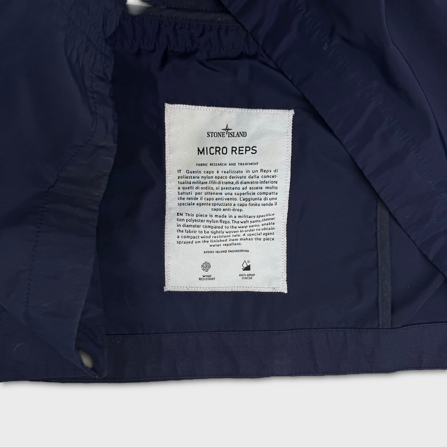 Stone Island Navy Micro Reps Jacket XL