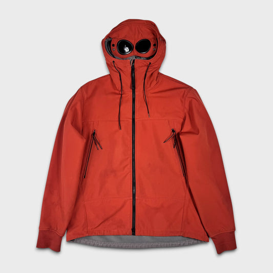 CP Company Burnt Orange Soft Shell Goggle Jacket 3XL