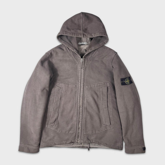 Stone Island Heavy Cotton Hooded Jacket w/ Liner L