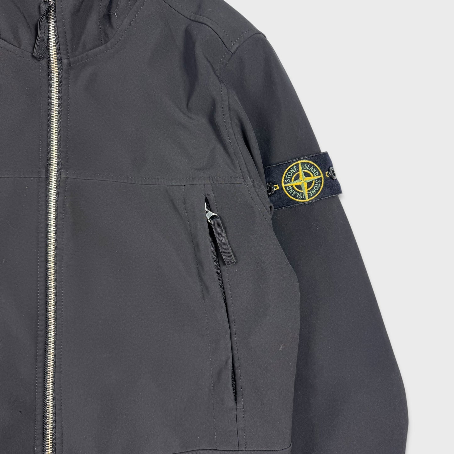 Stone Island Black Soft Shell-R Jacket M