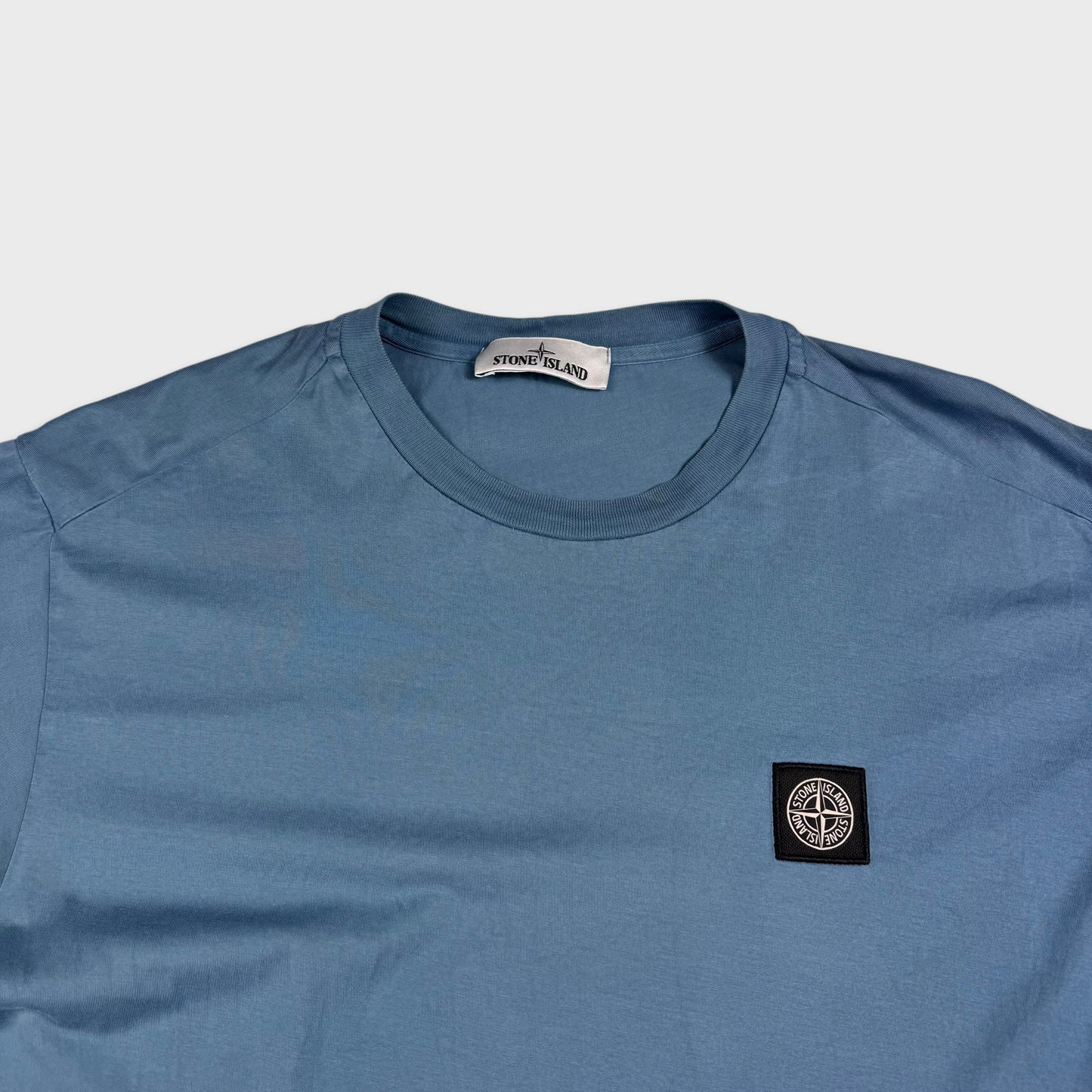 Stone Island Blue Compass Logo T-Shirt L
