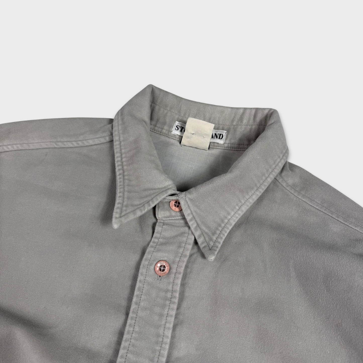 Stone Island 1998 Green Edge Moleskin Overshirt XXL