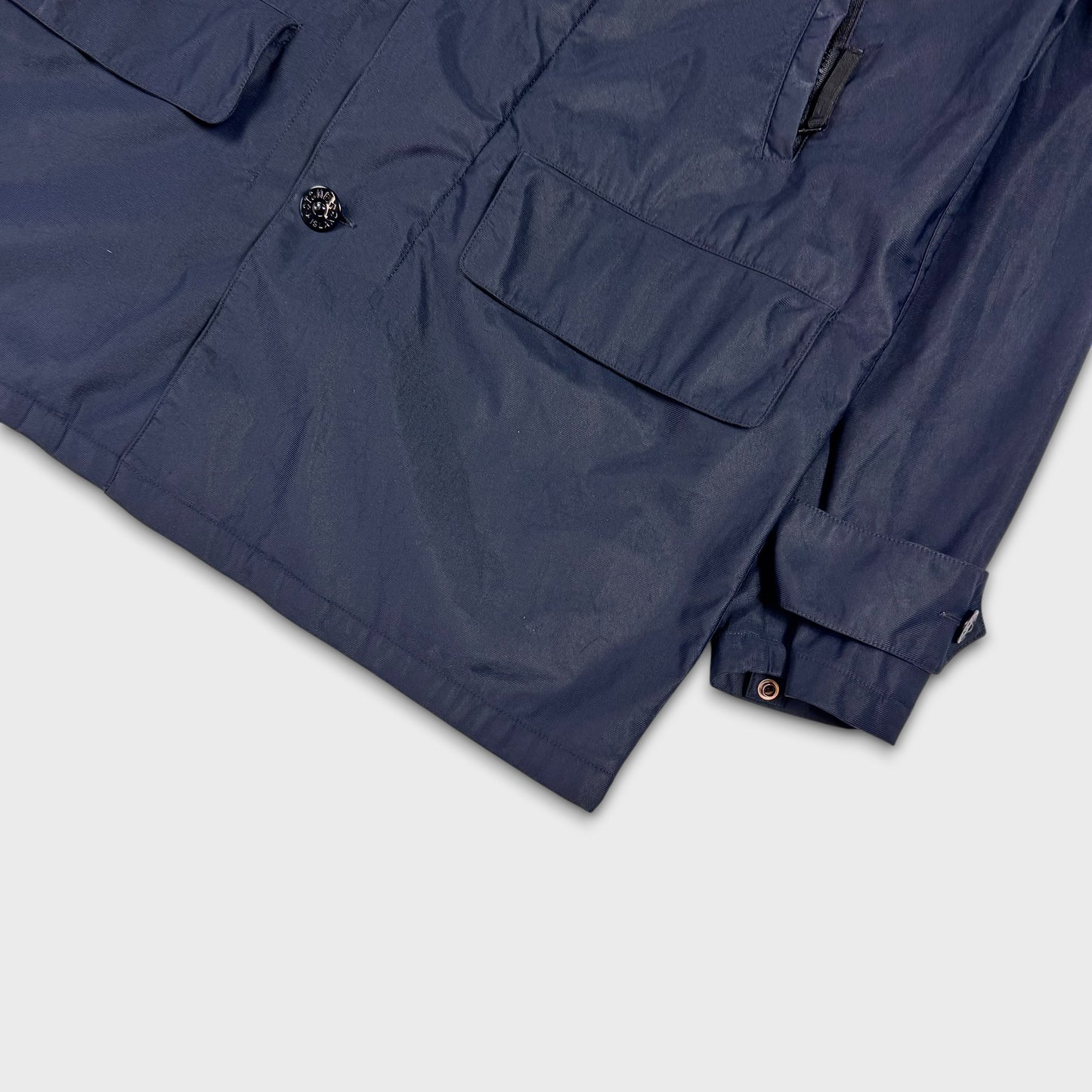 Stone Island 1997 Navy Nylam Parka Jacket L