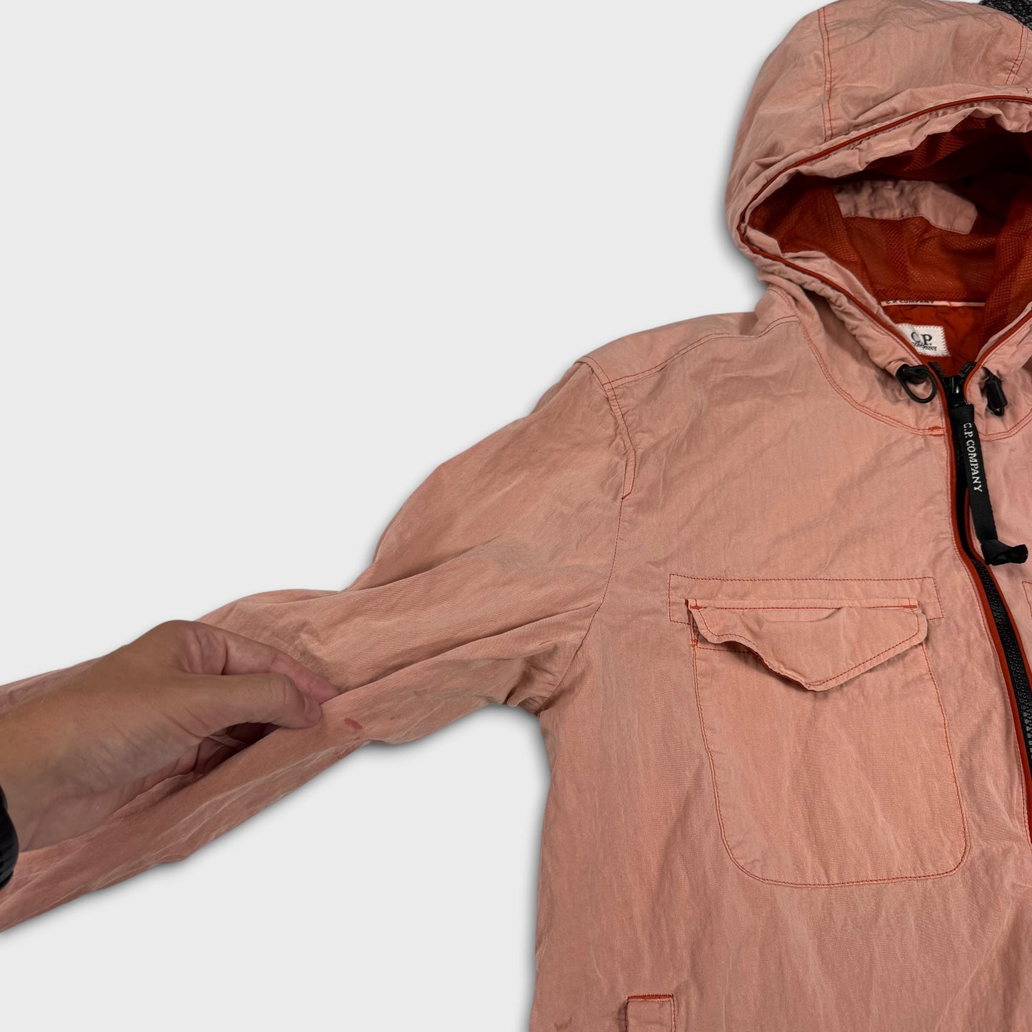 CP Company Salmon Pink Tela Windbreaker Jacket M
