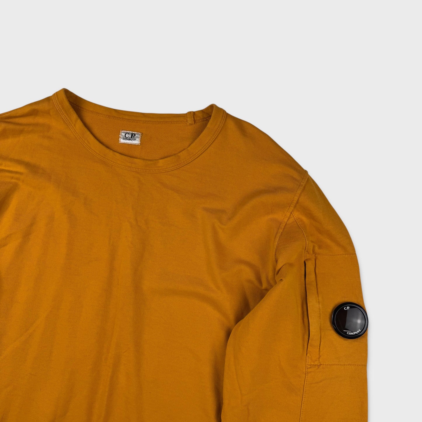 CP Company Mustard Yellow Lens Crewneck XXL