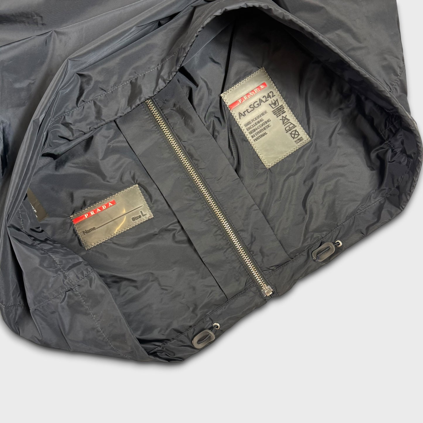 Prada Milano Navy Nylon WindbreakerJacket L