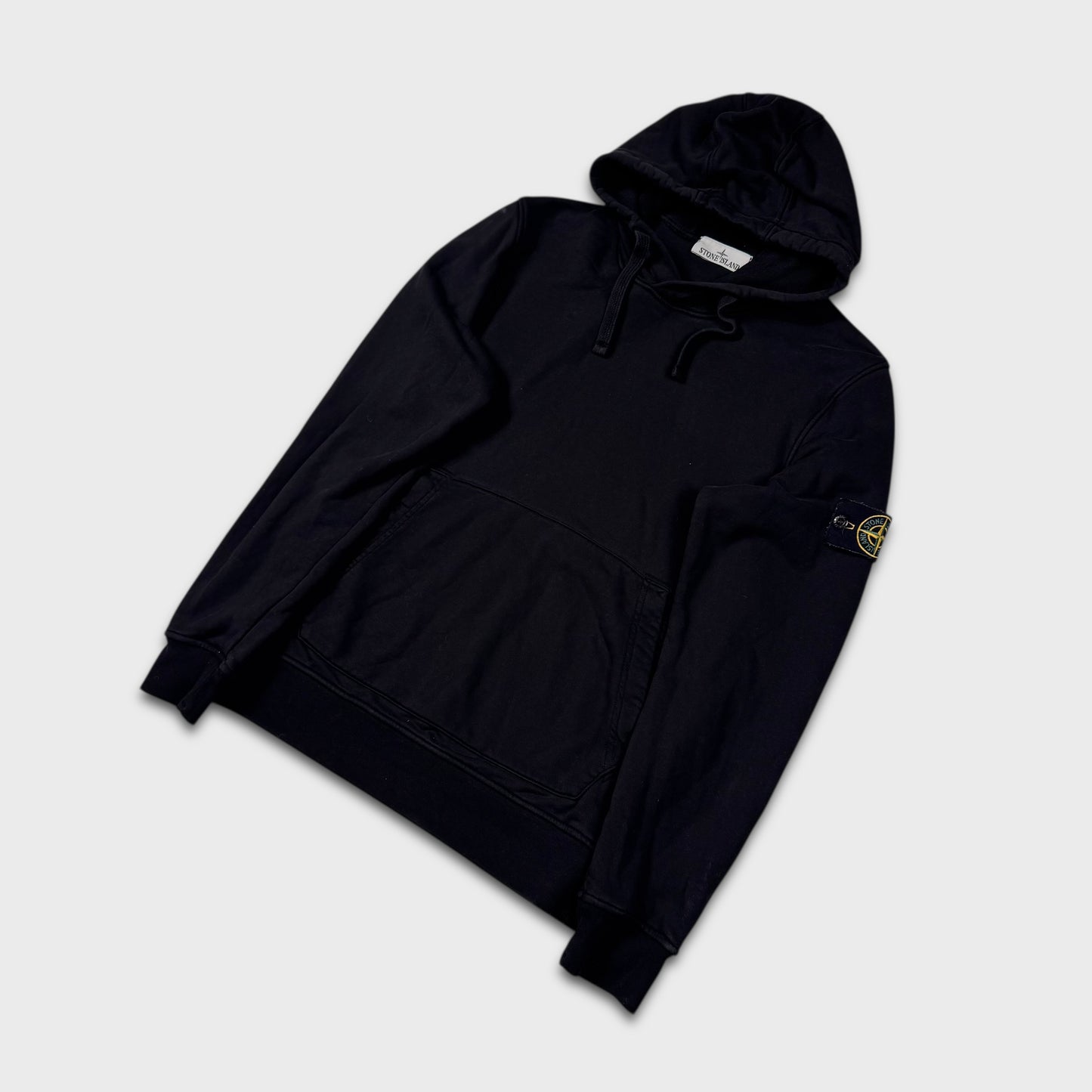 Stone Island Black Pullover Hoodie M