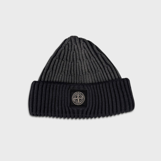 Stone Island Two-Tone Ribbed Beanie OS