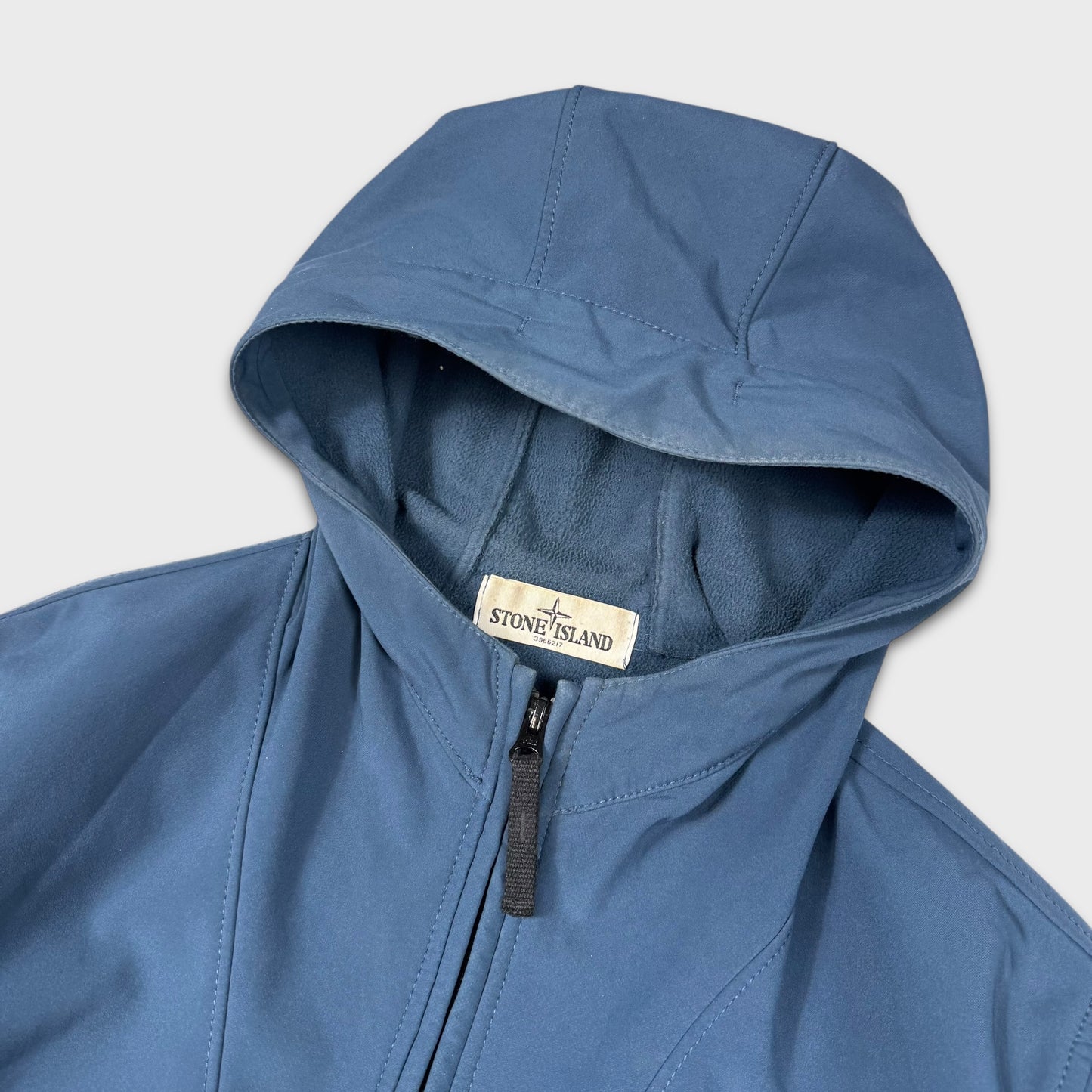 Stone Island Blue Soft Shell-R Jacket L