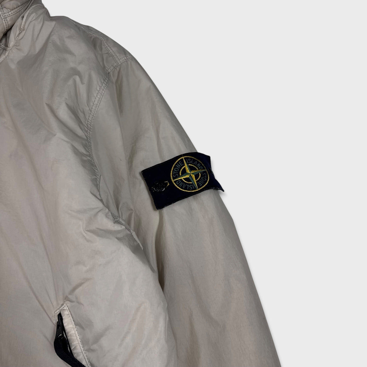 Stone Island Natural Garment Dyed Crinkle Reps W/ Primaloft Jacket L