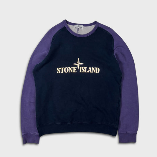 Stone Island Two-Tone Reflective Crew XXL