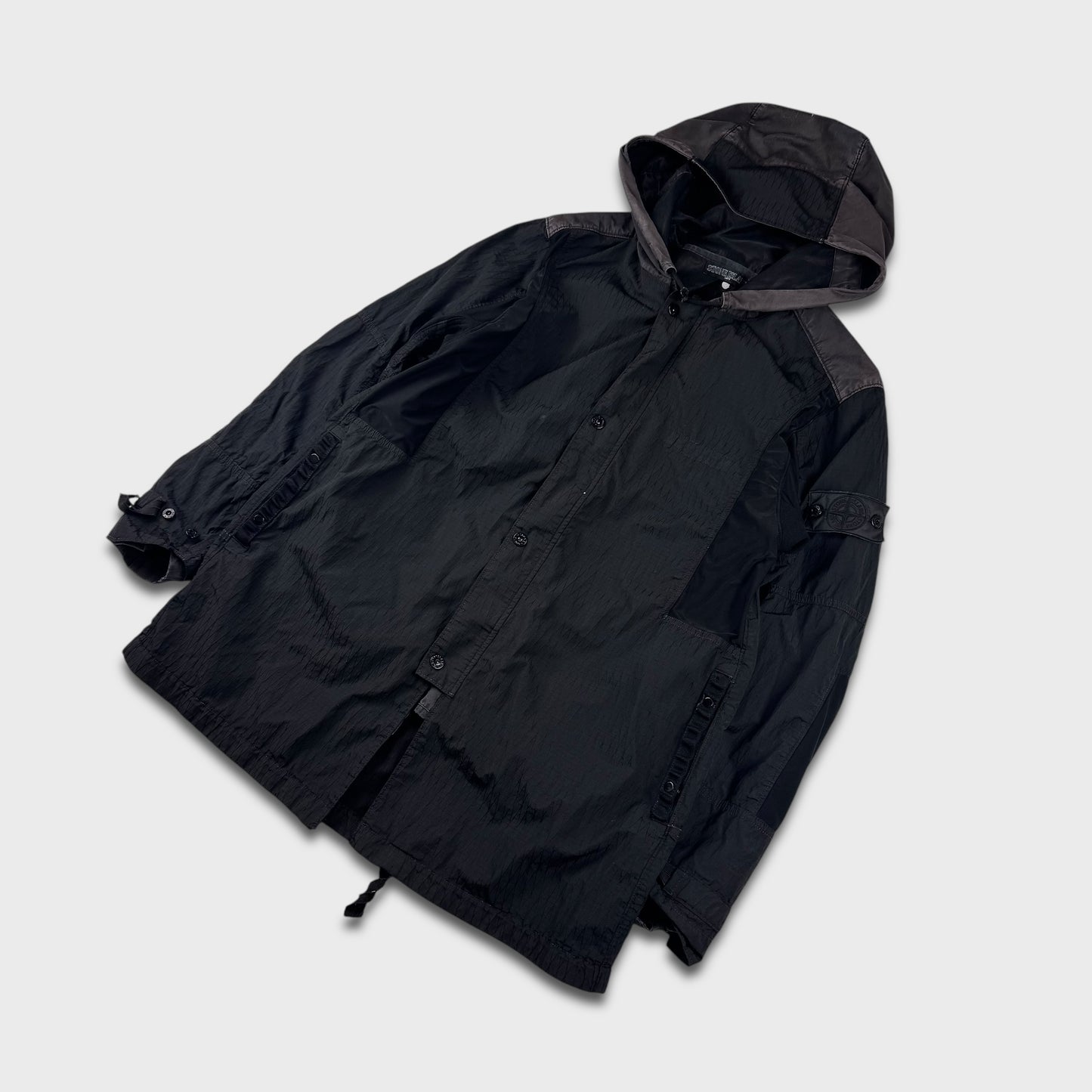 Stone Island Shadow Project Nylon Textured Parka Jacket L